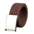 thumbnail image 2 of Kripyery Wide Adjustable Fitted Unisex Belt Canvas Wide Metal Buckle Pants Belt Clothes Ornament, 2 of 8