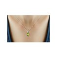 thumbnail image 3 of JewelersClub 0.82 Carat Peridot Gemstone and Accent Diamond Pendant Necklace, 3 of 4