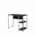 Mainstays Basic Metal Student Computer Desk, True Black Oak