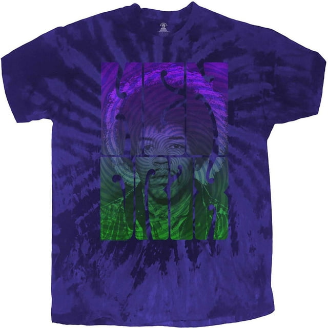 Jimi Hendrix Adult Swirl Tie Dye T-Shirt