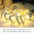 thumbnail image 6 of Tnobhg Light String LED Love Wooden Pendant Soft Warm Glow Festive Holiday Decor for Christmas Valentine's Day, 6 of 7