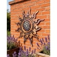 thumbnail image 3 of Colorful Sun Metal Wall Art, Outdoor Garden Decorative Wall Decor, MHS01, 3 of 9