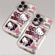 thumbnail image 2 of Sanrio-funda de teléfono con dibujo de Hello Kitty para iPhone, carcasa bonita con grabación de gramófono para iPhone 15, 14, 13, 12, 11 Pro Max, X, XR, XS MAX, 7, 8 Plus, Y2k, 2 of 5