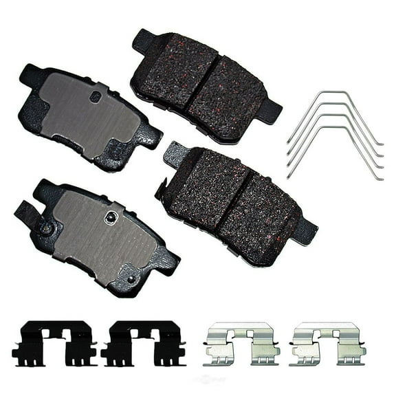 Akebono Pro-ACT ACT1336A: Front Ceramic Brake Pads, 2 Piece