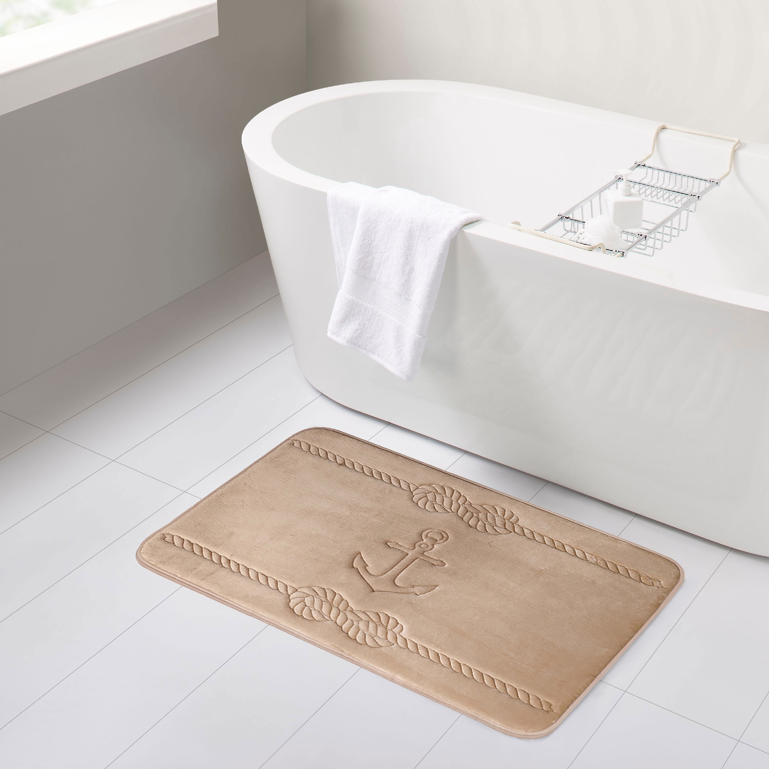 Superior Non-Slip Absorbent Assorted Solid 2 Piece Bath Rug Set