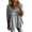 Gray women's boho tops a1, variant on Women's Fall 3/4 Sleeve Round Neck Embroidery Boho Tops Solid Casual Basic Pullover Tshirt Loose Blouses Trendy Winter Vacation Fashion Clothes, Gray XL
