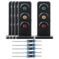 thumbnail image 2 of Milaget 1:87 HO Scale Train Model Light Ornament Miniature Table Micro Landscape Model 5Pcs 3 Lights Lamps, 2 of 9