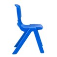 thumbnail image 4 of Topbuy 4-Piece Plastic Kids Chair Modern Stackable Learning Chairs Blue, 4 of 5