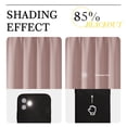 thumbnail image 6 of Chyhomenyc Blush Pink Blackout Curtains 45 Inch Length 2 Panels for Bedroom, Thermal Insulated Solid Soft Rod Pocket Window Curtain Panel Drapes for Living Room, Each 40Wx45L Inch, 2 Panels, 6 of 8