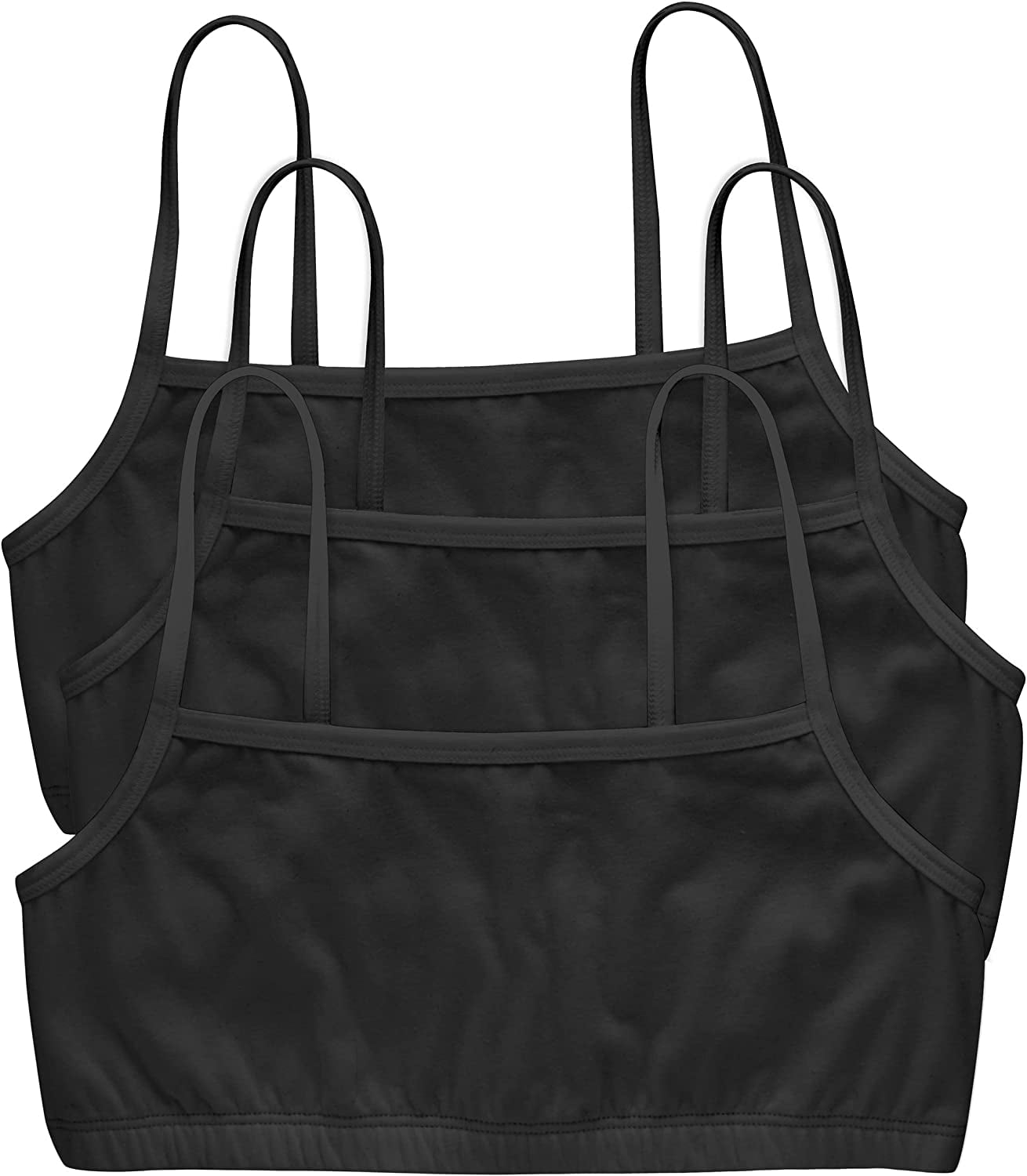 Hanes Women's ComfortFlex Fit Bralette Pack, Stretch Cotton LowImpact Bra, MoistureWicking