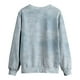 thumbnail image 4 of Sudaderas navideñas para mujer Cuello casual Manga larga Estampado gráfico Camisetas Pullover Tops Pompotops  gfhjh10174, 4 of 7