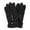 Black, variant on CTM Lined Winter Gloves with Zipper Pocket (Men)