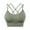Green, variant on Lingerie for Women High Impact Women Sports Bra Front Closure Double Deck Mesh Running Bra for Plus Size for Plus Size Blue,XL