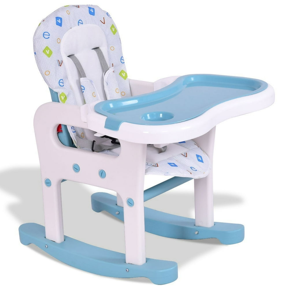  3  in 1  Baby  High Chair  Convertible Play Table Pink 