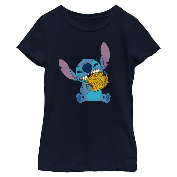Girls Lilo & Stitch Alien Eating Latke T Shirt