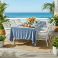 thumbnail image 3 of AK TRADING CO. Lush Panne Velvet Tablecloth - 60 x 102 Inch Rectangular Table Cover  Great for Buffet Table, Parties, Holiday Dinner, Wedding & Baby Shower Baby Blue, 60 x 102 Inch, 3 of 14