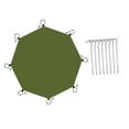 thumbnail image 5 of yotijay Waterproof Octagonal Tent Footprint Camping Tarp Hammock Shelter Water Resistant with 8 Ground Nails, 5 of 7