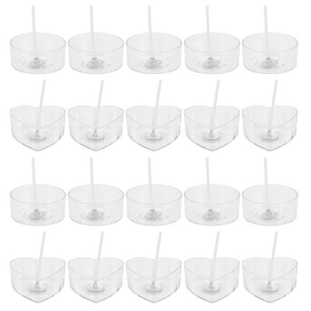 LEORX 1 Set Candles Making Supplies Creative Shaped DIY Candle Making Kit Plastic White