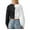 Light Gray, variant on Landzoo One Women's Casual Short Cropped Hoodie Long Sleeve Pullover Sweatshirt For Daily Wear And Sports Comfortable Stylish Color Block Design Cozy Breathable Women's Hoodie L