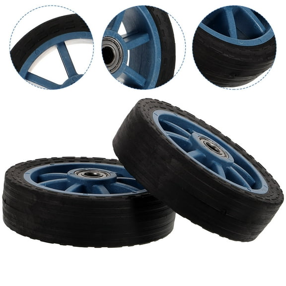 Worgeous wheelchair replacement parts Casters PVC Round for Wheelchairs 2Pcs