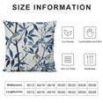 thumbnail image 5 of Chilfamy Bird Branch Blue Leaves Print Pillow Covers for Couch Aesthetic Decorative All Year Round Pillow Case 1PC 22x22in, 5 of 5