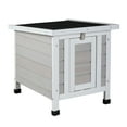 thumbnail image 3 of Spaco Durable Pet Shelter with Lockable Ramp Door , High, Quality Fir , Openable Roof , Ideal for Cats, Puppies, Rabbits, 3 of 13