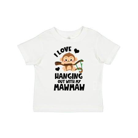 

Inktastic Monkey I Love Hanging out with My Mawmaw Gift Toddler Boy or Toddler Girl T-Shirt