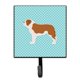 thumbnail image 1 of Caroline's Treasures Saint Bernard Checkerboard Blue Correa o llavero BB3776SH4, pequeño, multicolor Caroline's Treasures BB3776SH4, 1 of 1
