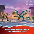 thumbnail image 4 of LEGO NINJAGO Elemental Dragon vs. The Empress Mech 71796 Building Toy Set, Features a Dragon, Mech, Ninja Flyer and 6 Minifigures, Gift for Boys and Girls Ages 9+ Who Love Ninja Warriors, 4 of 9