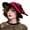Black and red mix, variant on Unisex Halloween Knitted Witch Hat Multi Color Wizard Hat Men Women Party Headgear Cosplay Hat Festivals Party Props