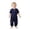 Dark Blue, variant on Boys 2 Piece Set Casual Summer Active Short Sleeve Performance Tops and Shorts for Boy Clothes Boys 3-6 Months