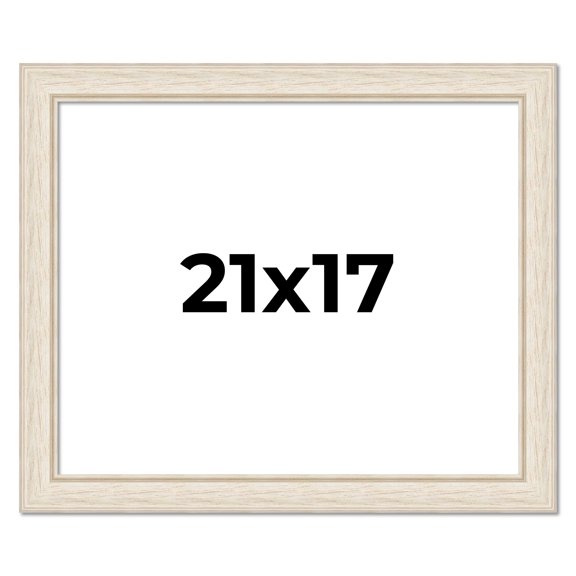 21x17 Frame White Real Wood Picture Frame Width 1.75 inches | Interior Frame Depth 0.5 inches |