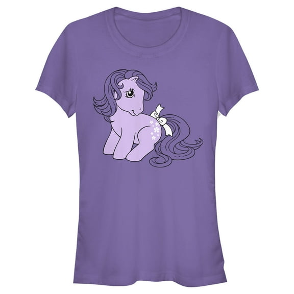 Junior's My Little Pony Blossom Cutie Mark  Graphic Tee Purple Small