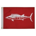 thumbnail image 2 of 7" Red and White Unique Taylor Made 12x18 Wahoo Boat Flag, 2 of 2