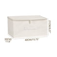 thumbnail image 3 of Weloille Home Large Capacity Foldable Storage Box 1 Piece, Beige Zippered Storage Container for Clothes and Toys, and Spacious Storage Box for Organization, 3 of 6