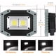 thumbnail image 2 of Luz de trabajo LED recargable Foco portátil COB impermeable 30W 1500LM para acampar al aire libre Senderismo Mantenimiento de vehículos de emergencia Iluminación del sitio de construcción 2 juegos (W8, 2 of 5
