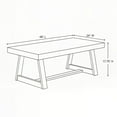 thumbnail image 5 of Classic Rectangular Coffee Table (48in x 24in / 1220mm x 610mm), Seashell Wirebrush, 5 of 6
