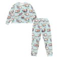 thumbnail image 6 of SEANATIVE Sea Otter Long Sleeve Pajamas for Women Size M Women Pajama Sets Long Sleeve and Pants 2 Piece Pj Loungewear Tops and Pants Set Ladies Night Wear Women Outfits, 6 of 7