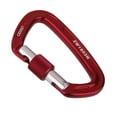 thumbnail image 3 of Mosquetón de Tornillo de Cierre Baoblaze 24 KN Color Rojo, 3 of 7