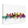 thumbnail image 3 of Trademark Fine Art Michael Tompsett Columbus Ohio Skyline Canvas Wall Art - 22x32, 3 of 5