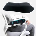 thumbnail image 2 of 4 Pieces Armrest Pads Removable Memory Foam for Wheelchair Gaming Chairs Zulema Almohadilla para reposabrazos, 2 of 8