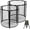 2 Pcs-Round, variant on 2 Pcs Deer Feeder Varmint Guard, 12.3'' x 11.8'' Varmint Cage for Feeders | All-Metal Deer Feeder Cage, Protective Cages for Feeder Keeping Wildlife Raccoons, Squirrels and Birds Away