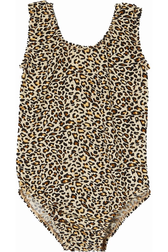 Leopard Sleeveless Leotard Girl's S(1T-2T)