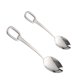 thumbnail image 2 of Cuchara de café creativa de acero inoxidable 304, cucharas de sopa para revolver postres con orificio para colgar, 2 of 7