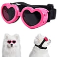 thumbnail image 2 of Pet Goggles Heart Funny: Puppy Glasses Dog Eyewear Protection with Elastic Band, 2 of 4