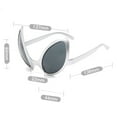 thumbnail image 3 of New Alien Glasses Funny Holiday Party Sunglasses Halloween Adults Kid Party Supplies Rainbow Lenses ET Sun Glasses Shades, 3 of 9