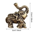 thumbnail image 5 of bestolf Mini Elephant Ornament Solid Alloy Elephant Figurine Desktop Elephant Statue for Home Office Desk Decor, 5 of 8