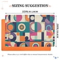 thumbnail image 6 of Yayeee Doormat for Indoor Entrance 32" x 20" Non Slippery Floor Rug, Orange Geometric, 6 of 8