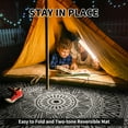 thumbnail image 2 of SIXHOME Outdoor Rugs with LED Strip Lights 8'x8' Round Indoor Outdoor Rugs Waterproof Reversible Patio Rug Plastic Straw Lightweight Outdoor Carpet for RV Camping Deck Balcony Beach Boho Porch Decor, 2 of 7