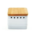 thumbnail image 2 of Stoneware Garlic Keeper - White, 2 of 3